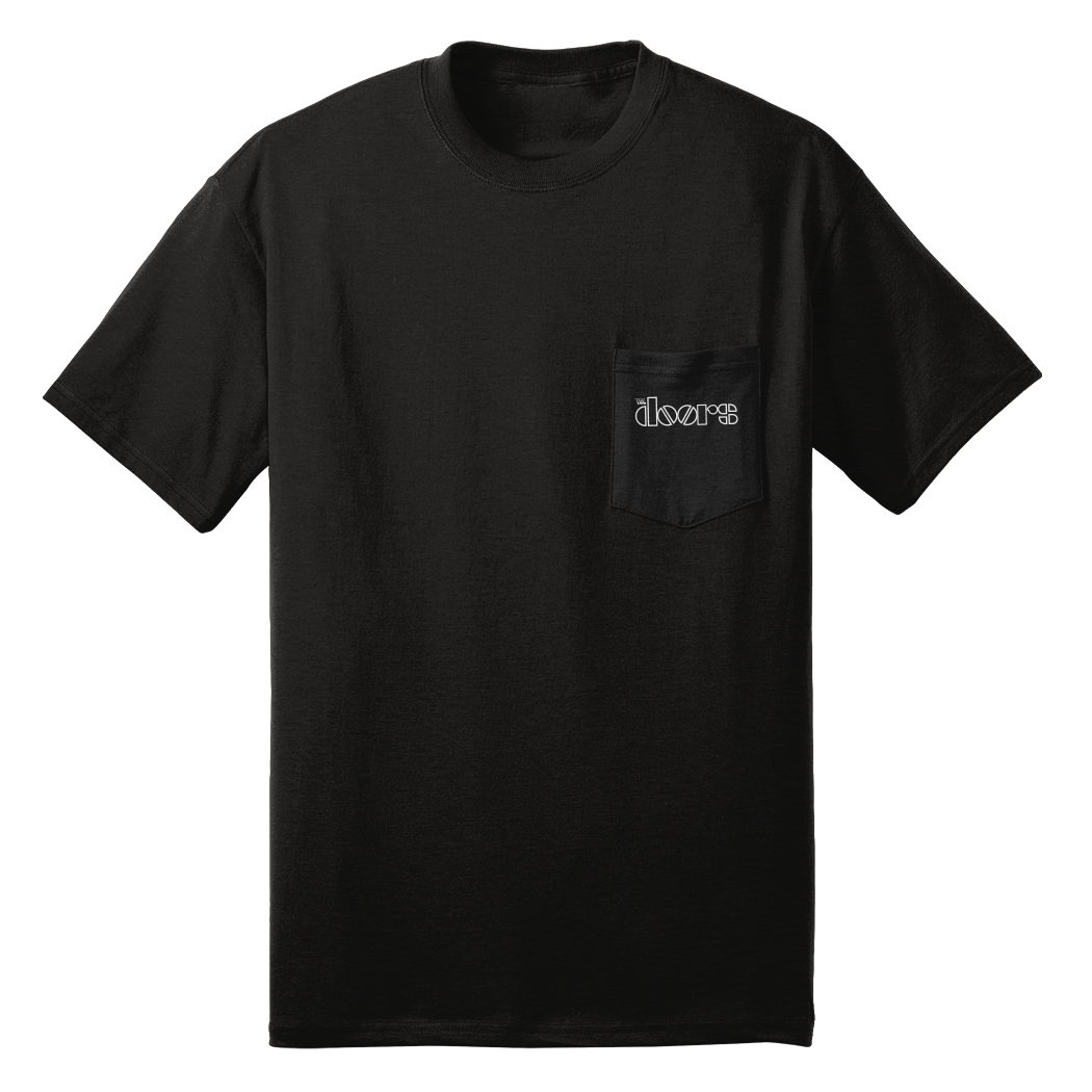 Doors Organic Cotton Logo Pocket T-Shirt - Black