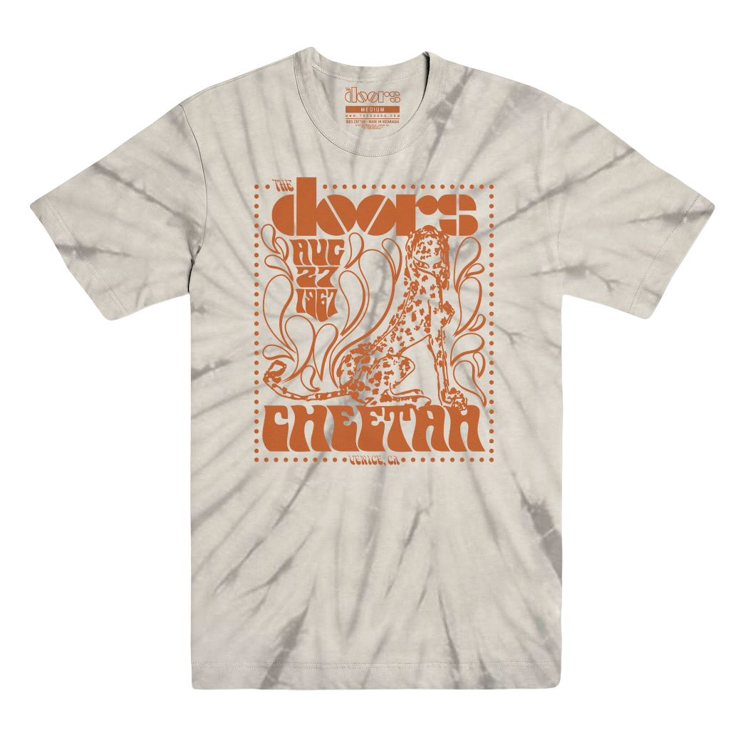 Live at The Cheetah Tie-Dye T-Shirt X-Large, image size:1050x1050