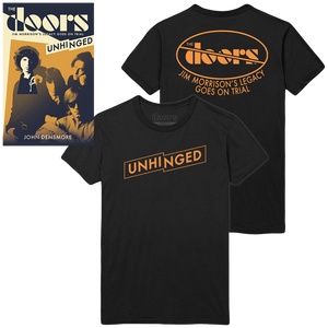 The Doors Unhinged AUTOGRAPHED Book + T-Shirt Bundle PRE-ORDER