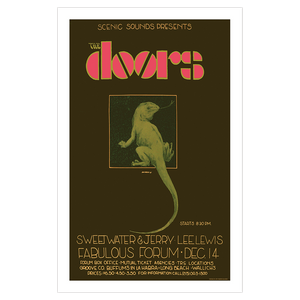 The Doors Forum 1968 Bob Masse Signed Poster