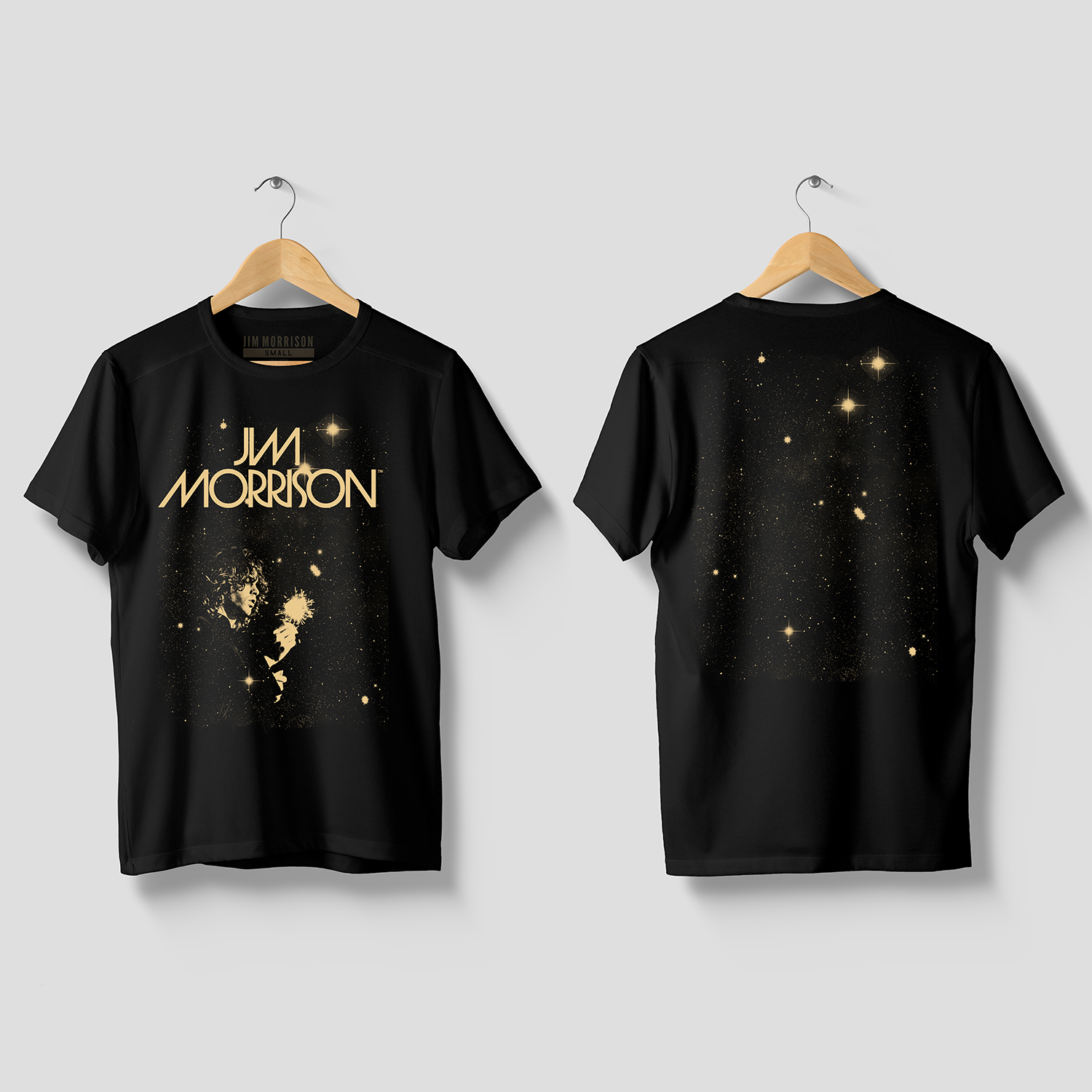 The Doors Jim Morrison Official T-Shirt – Black Cotton Graphic Tee, Men's