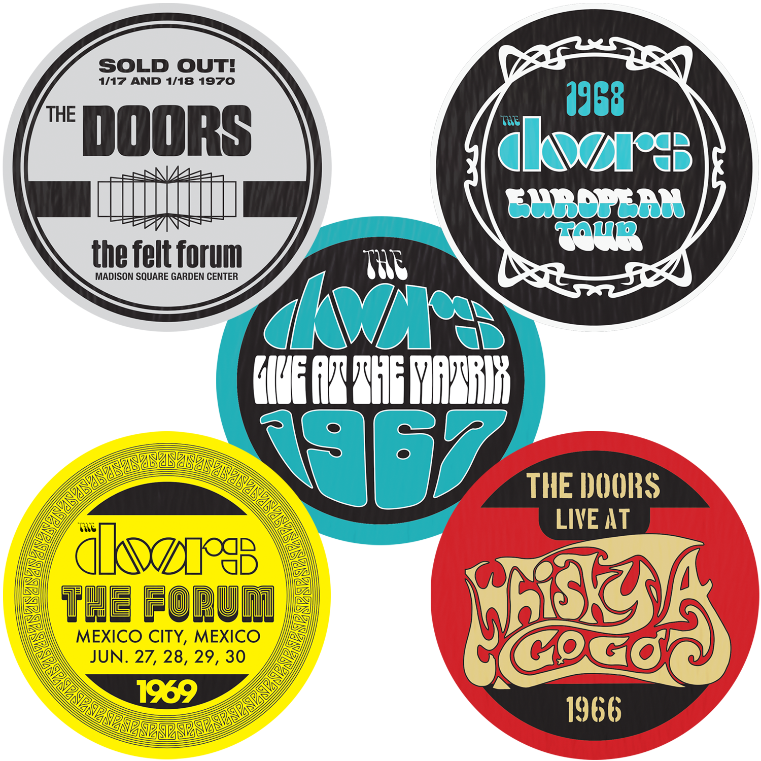 The Doors Live Show Patches