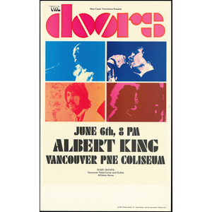 John Van Hamersveld 1970 The Doors Poster