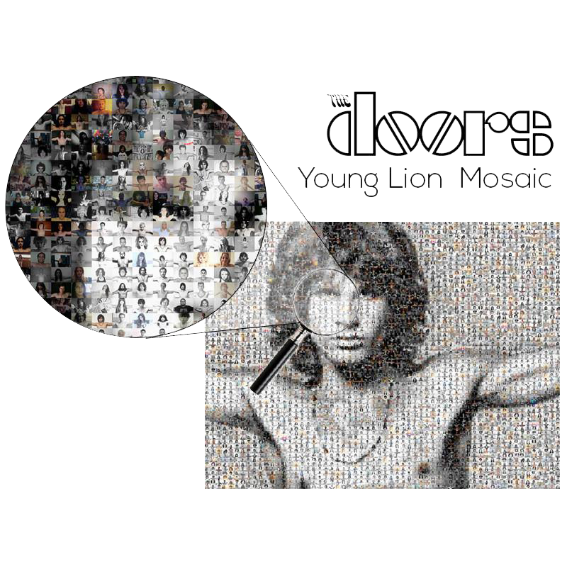 The Young Lion Mosaic Project Poster Print