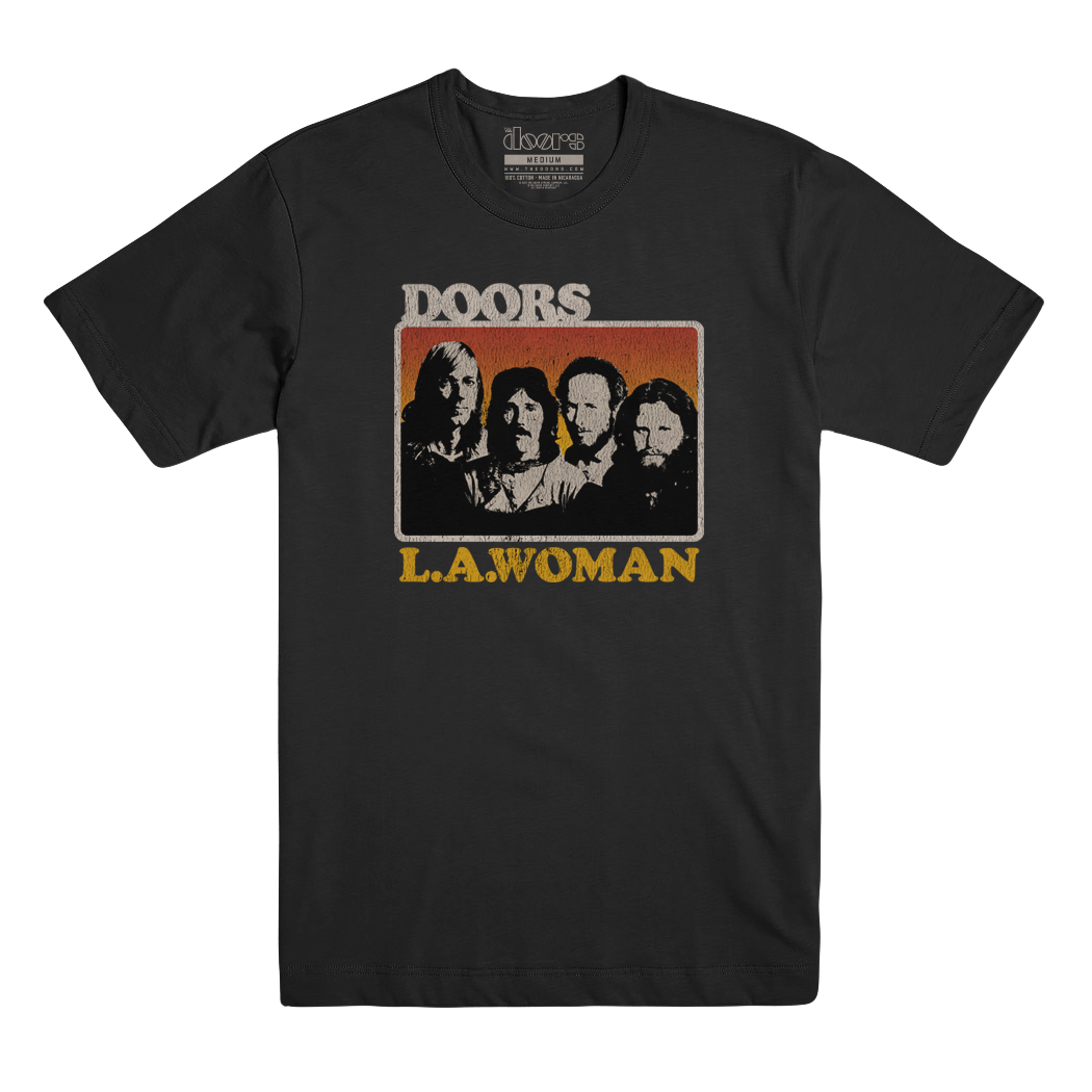 T-shirt The Doors Noir - Album Auto-Intitulé - Tailles S à 5XL - Neuf Avec Étiquettes
