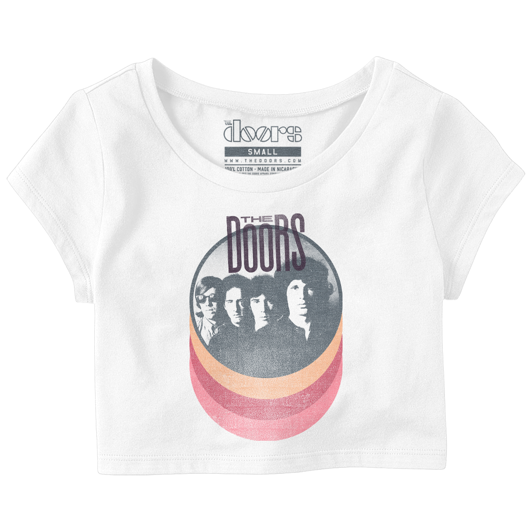 Ladies Half Moon Crop T-Shirt