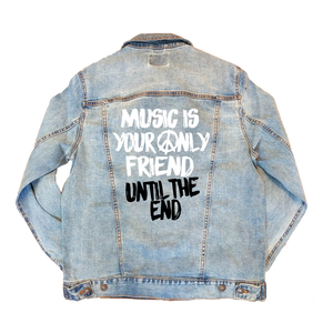 Music Is Your Only Friend Denim Jacket