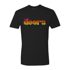 The Doors Santa Monica Logo T-Shirt Black Short Sleeve